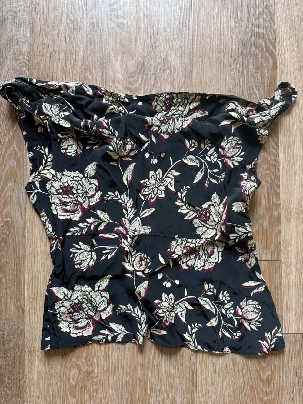 J Crew asymmetrical cowl neck top size 6